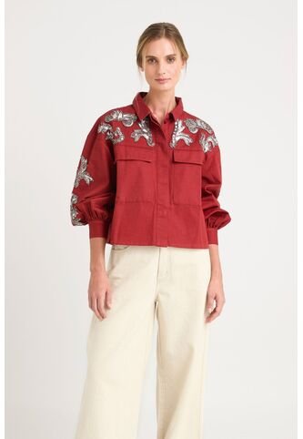 Chaqueta Calas En Tejido Plano Para Mujer Silueta Cropped Chaqueta Calas En Tejido Plano Para Mujer Silueta Cropped Vinotinto L VÉLEZ Vélez