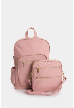 Morral Broni De Lona Para Mujer Versátil Morral Broni De Lona Para Mujer Versátil Rosado VÉLEZ