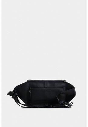 Riñonera Casual  Tacubade Cuero Vintage Negro Riñonera Casual  Tacubade Cuero Vintage Negro VÉLEZ