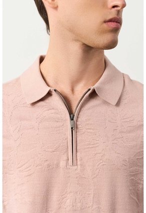 Polo Manga Corta Tejida Para Hombre Anam Polo Manga Corta Tejida Para Hombre Anam Rosado XXL VÉLEZ