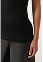 Camiseta Tejida Para Mujer Efecto Metalizado Lúrex Camiseta Tejida Para Mujer Efecto Metalizado Lúrex Negro Perlado L VÉLEZ de Vélez