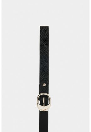 Cinturón Unifaz De Cuero Grabado Para Mujer Nacarina Cinturón Unifaz De Cuero Grabado Para Mujer Nacarina Negro L VÉLEZ
