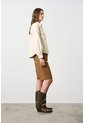 Camisa En Denim Para Mujer Maya Camisa En Denim Para Mujer Maya Crema XL VÉLEZ de Vélez