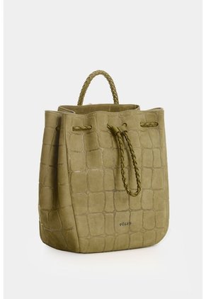 Morral En Gamuza Para Mujer Bruma Morral En Gamuza Para Mujer Bruma Verde Oliva VÉLEZ