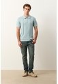 Polo Tropical Manga Corta Para Hombre Semi Fitted Polo Tropical Manga Corta Para Hombre Semi Fitted Azul Claro XXL VÉLEZ de Vélez