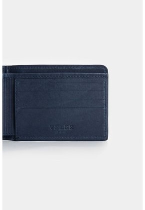 Billetera De Cuero Para Hombre Ray Billetera De Cuero Para Hombre Ray Azul Oscuro VÉLEZ