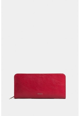 Porta Chequera Angola De Cuero Para Mujer Brillo Natural Porta Chequera Angola De Cuero Para Mujer Brillo Natural Rojo VÉLEZ Vélez
