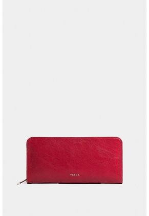 Porta Chequera Angola De Cuero Para Mujer Brillo Natural Porta Chequera Angola De Cuero Para Mujer Brillo Natural Rojo VÉLEZ