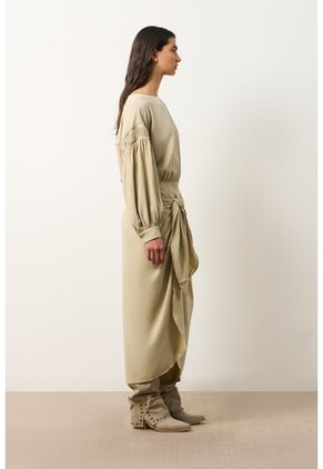 Vestido Antay Silueta Wrap Para Mujer Vestido Antay Silueta Wrap Para Mujer Arena 10 VÉLEZ