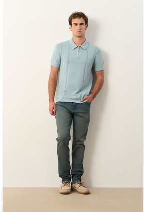 Polo Tropical Manga Corta Para Hombre Semi Fitted Polo Tropical Manga Corta Para Hombre Semi Fitted Azul Claro XXL VÉLEZ