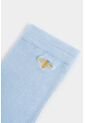 Calcetines Media Pierna San Jacinto Para Mujer Bordado Abeja Calcetines Media Pierna San Jacinto Para Mujer Bordado Abeja Azul Claro XS VÉLEZ de Vélez