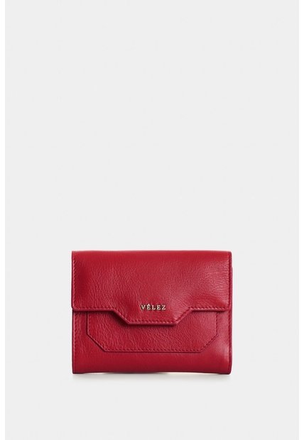 Billetera De Cuero Para Mujer Waves Billetera De Cuero Para Mujer Waves Rojo VÉLEZ