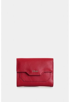 Billetera De Cuero Para Mujer Waves Billetera De Cuero Para Mujer Waves Rojo VÉLEZ