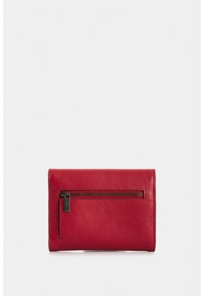 Billetera De Cuero Para Mujer Waves Billetera De Cuero Para Mujer Waves Rojo VÉLEZ