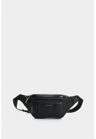 Riñonera Mini De Cuero Con Detalle Tejido Para Hombre Brunet 2.0 Riñonera Mini De Cuero Con Detalle Tejido Para Hombre Brunet 2.0 Negro VÉLEZ Vélez