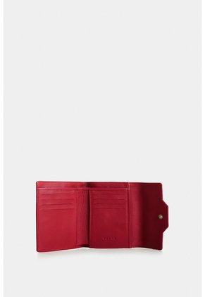 Billetera De Cuero Para Mujer Waves Billetera De Cuero Para Mujer Waves Rojo VÉLEZ