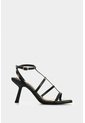 Sandalia Tacón De Cuero Para Mujer Moon Sandalia Tacón De Cuero Para Mujer Moon Negro 40 VÉLEZ de Vélez