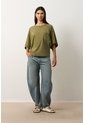 Camiseta Ópalo Para Mujer Manga Ranglan Camiseta Ópalo Para Mujer Manga Ranglan Verde Oliva XL VÉLEZ de Vélez