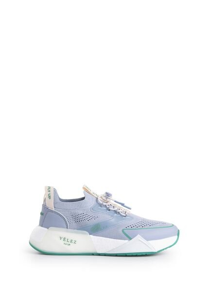 Tenis Fly Up Freedom De Textil Y Cuero Para Mujer Detalles Neón Tenis Fly Up Freedom De Textil Y Cuero Para Mujer Detalles Neón Azul Claro 35 Vélez