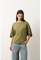 Camiseta Ópalo Para Mujer Manga Ranglan Camiseta Ópalo Para Mujer Manga Ranglan Verde Oliva XL VÉLEZ de Vélez