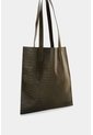 Tote Bag De Cuero Grabado Croco Esencial Tote Bag De Cuero Grabado Croco Esencial Verde VÉLEZ de Vélez