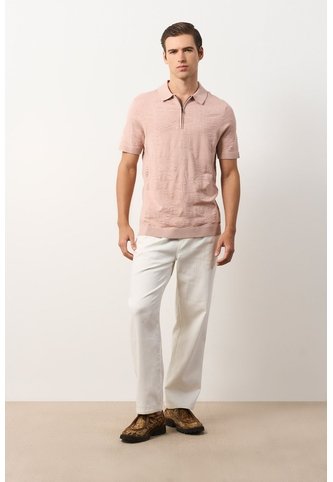 Polo Manga Corta Tejida Para Hombre Anam Polo Manga Corta Tejida Para Hombre Anam Rosado L VÉLEZ Vélez