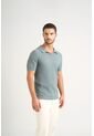 Polo Hori Tejida Para Hombre Base Texturizada Polo Hori Tejida Para Hombre Base Texturizada Agua Marina L Vélez de Vélez