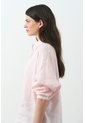 Camisa Peonia Para Mujer Manga Murciélago Camisa Peonia Para Mujer Manga Murciélago Rosado L VÉLEZ de Vélez
