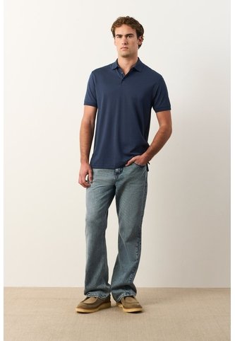 Polo Lucca Manga Corta Para Hombre Texturizada Polo Lucca Manga Corta Para Hombre Texturizada Azul Oscuro S VÉLEZ Vélez