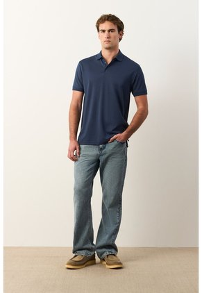 Polo Lucca Manga Corta Para Hombre Texturizada Polo Lucca Manga Corta Para Hombre Texturizada Azul Oscuro XXL VÉLEZ