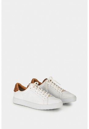 Tenis Casual De Cuero Combinados Tenis Casual De Cuero Combinados Blanco 38 VÉLEZ