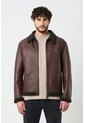 Chaqueta Atrani De Cuero Para Hombre Semi Ajustada Chaqueta Atrani De Cuero Para Hombre Semi Ajustada Cafe L VÉLEZ de Vélez