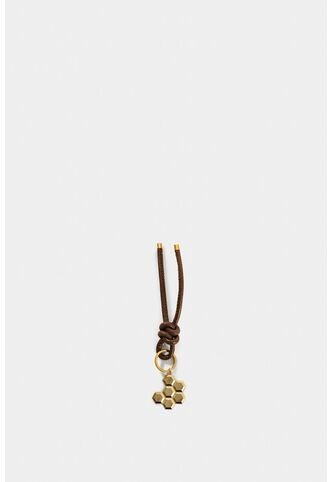 Llavero Terra De Cuero Folia Para Mujer Dije Panal Llavero Terra De Cuero Folia Para Mujer Dije Panal Bronce VÉLEZ Vélez