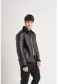Chaqueta Atrani De Cuero Para Hombre Semi Ajustada Chaqueta Atrani De Cuero Para Hombre Semi Ajustada Negro M VÉLEZ de Vélez