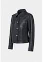 Chaqueta Kalaha De Cuero Para Mujer Silueta Trucker Chaqueta Kalaha De Cuero Para Mujer Silueta Trucker Negro XL VÉLEZ de Vélez