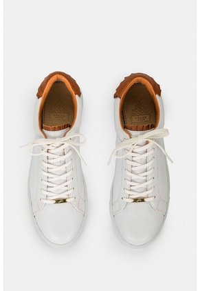 Tenis Casual De Cuero Combinados Tenis Casual De Cuero Combinados Blanco 38 VÉLEZ