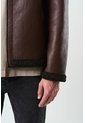 Chaqueta Atrani De Cuero Para Hombre Semi Ajustada Chaqueta Atrani De Cuero Para Hombre Semi Ajustada Cafe L VÉLEZ de Vélez