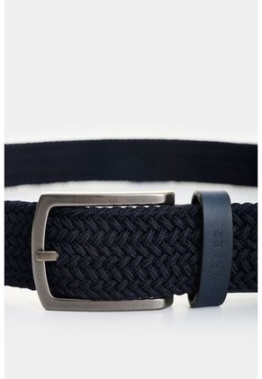 Cinturón Trenzado De Cuero Para Hombre Tyvi 2.0 Cinturón Trenzado De Cuero Para Hombre Tyvi 2.0 Azul Oscuro 32 VÉLEZ