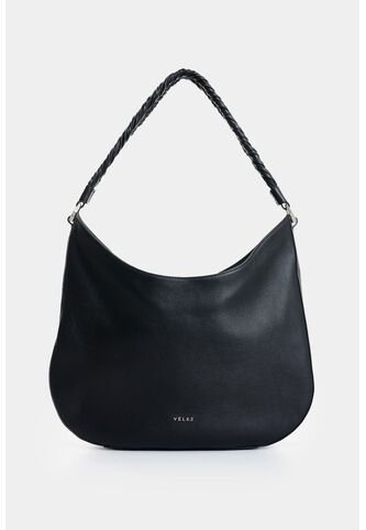 Shopping Luna Semicircular En Cuero Para Mujer Shopping Luna Semicircular En Cuero Para Mujer Negro VÉLEZ Vélez