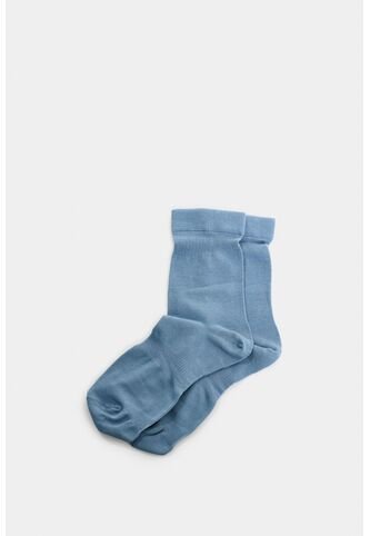 Calcetines Media Pierna Tejidos Para Hombre Detalle Acanalado Calcetines Media Pierna Tejidos Para Hombre Detalle Acanalado Azul Claro XS VÉLEZ Vélez