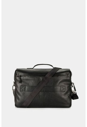 Maletín Portátil Ferrat De Cuero Para Hombre Doble Sistema De Cierre Maletín Portátil Ferrat De Cuero Para Hombre Doble Sistema De Cierre Negro VÉLEZ