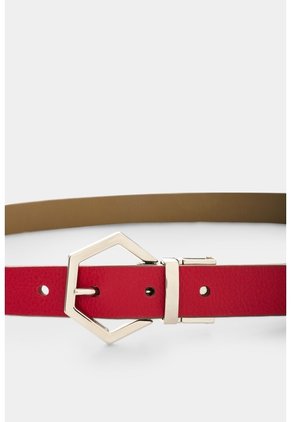 Cinturón Doble Faz En Cuero Para Mujer Aura Cinturón Doble Faz En Cuero Para Mujer Aura Rojo XL VÉLEZ