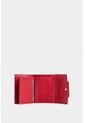 Billetera Taupe De Cuero Para Mujer Con Monedero Billetera Taupe De Cuero Para Mujer Con Monedero Rojo VÉLEZ de Vélez