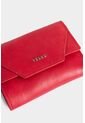 Billetera Taupe De Cuero Para Mujer Con Monedero Billetera Taupe De Cuero Para Mujer Con Monedero Rojo VÉLEZ de Vélez