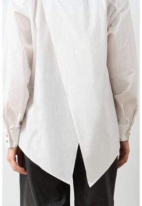 Camisa Manga Larga Oversized Para Mujer Astra Camisa Manga Larga Oversized Para Mujer Astra Crema M VÉLEZ