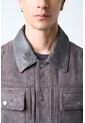 Chaqueta Aron En Gamuza Para Hombre Detalle Cuero Chaqueta Aron En Gamuza Para Hombre Detalle Cuero Gris Pistola M VÉLEZ de Vélez