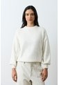 Sweater Tejido Oversized Para Mujer Nácar Sweater Tejido Oversized Para Mujer Nácar Crema S VÉLEZ de Vélez