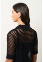 Polo Tejida Lascar Para Mujer Fit Holgado Polo Tejida Lascar Para Mujer Fit Holgado Negro M VÉLEZ de Vélez