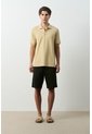 Polo Para Hombre Semi Fit Detalle Jacquard Polo Para Hombre Semi Fit Detalle Jacquard Kaky M VÉLEZ de Vélez