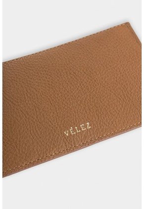 Porta Tarjetas Ava De Cuero Para Mujer Detalle Jacquard Porta Tarjetas Ava De Cuero Para Mujer Detalle Jacquard Miel VÉLEZ